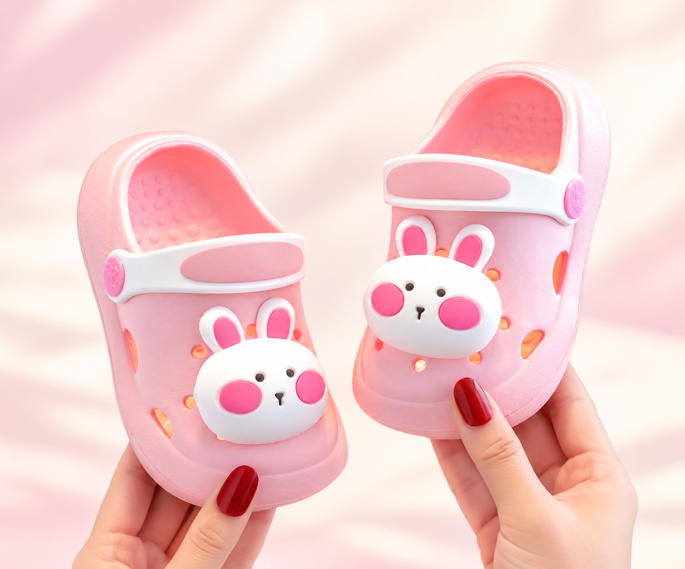 Bunny Character Clogs in Pink Bunny